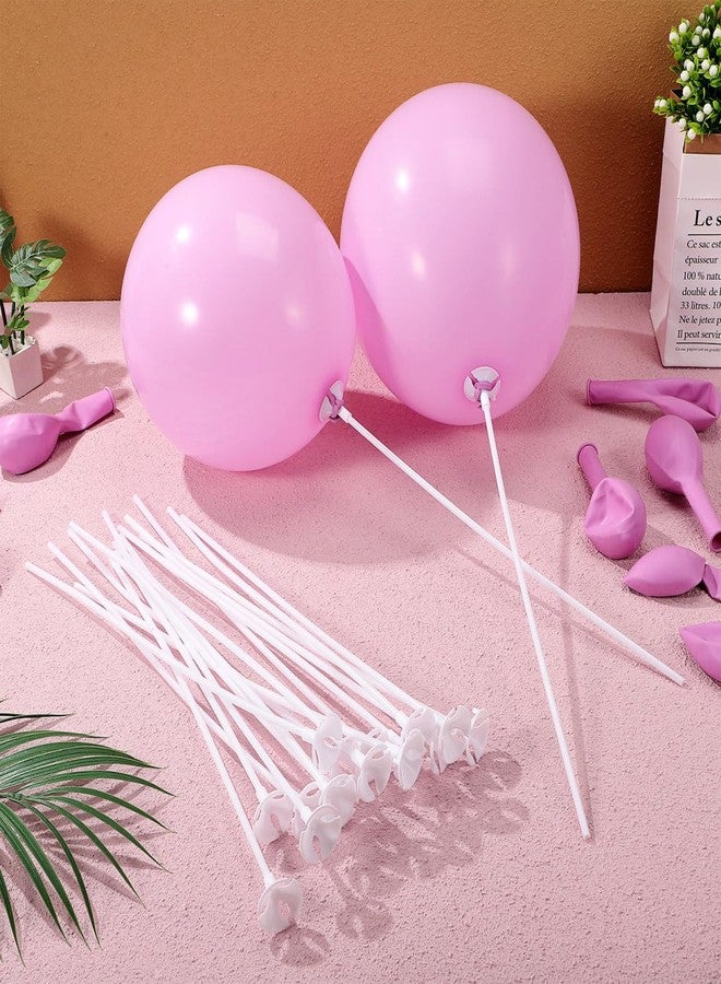 Alasum Balloon Holder Sticks 50Pcs White Plastic for Balloon Decorations Ideal for Birthday Wedding Christmas and Party Events - Image 2